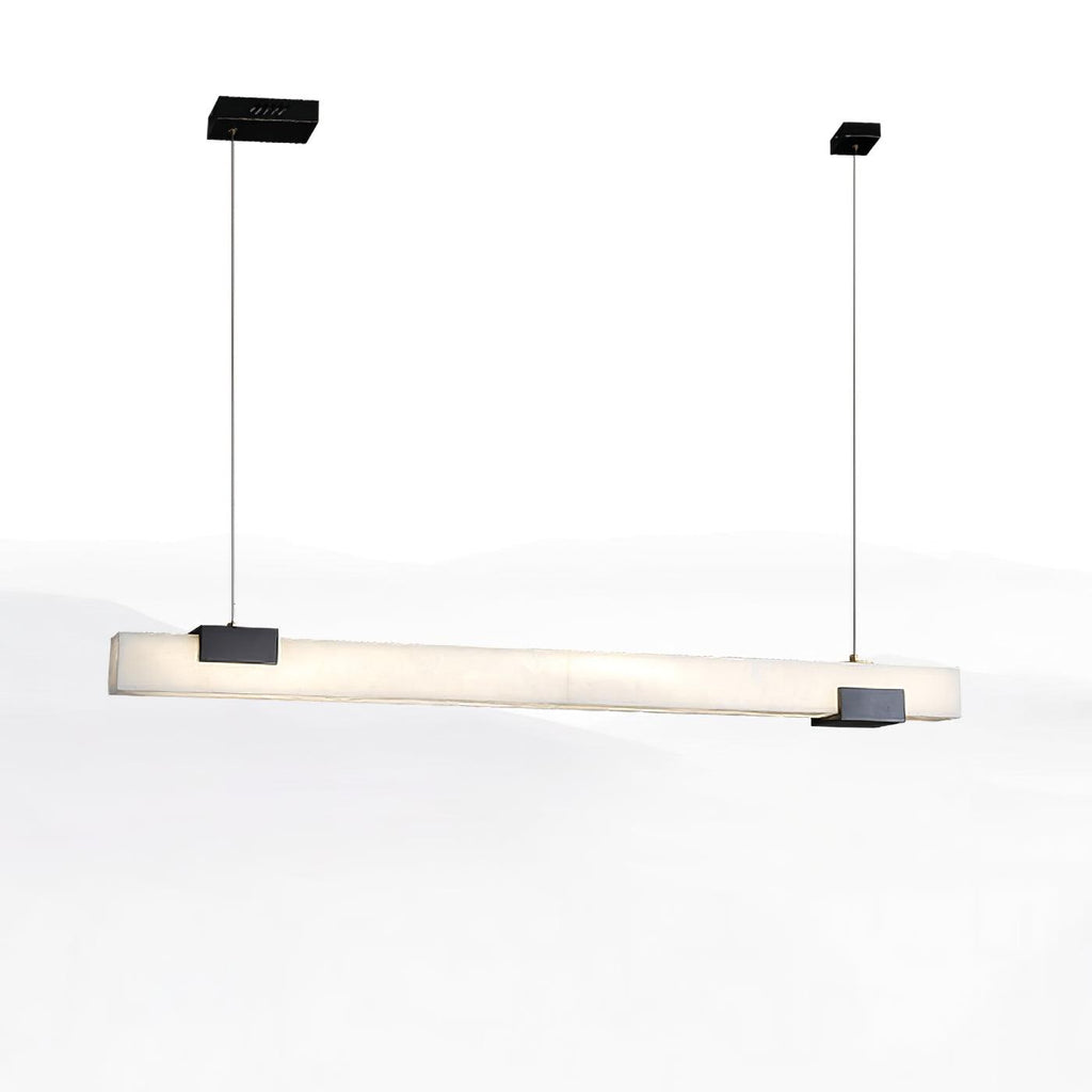 Cary Alabaster Pendant Light ? 39.4″ x H 3.1″ / Dia 100cm x H 8cm / Black & White / Warm Light Pendant light
