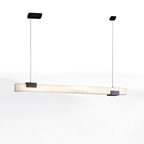 Cary Alabaster Pendant Light ? 39.4″ x H 3.1″ / Dia 100cm x H 8cm / Black & White / Warm Light Pendant light