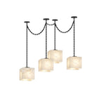 Cascade Chain Cube Chandelier