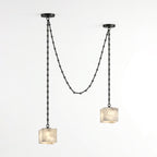 Cascade Chain Cube Chandelier