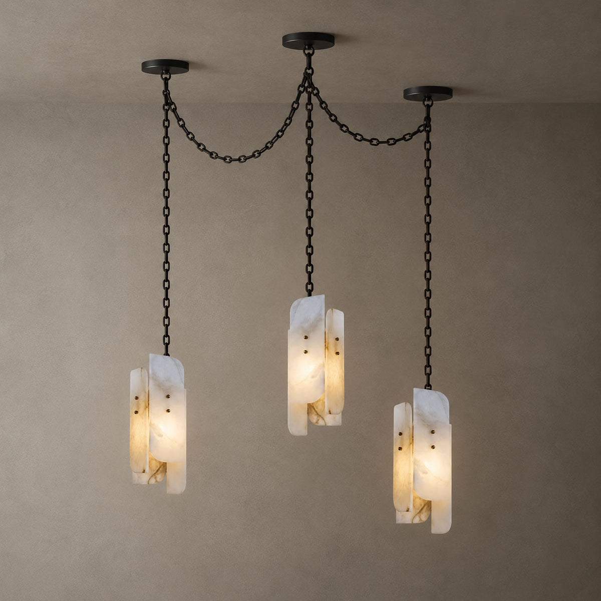 Cascading Chain Cluster Chandelier