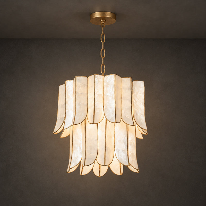 Cascara Shell Chandelier