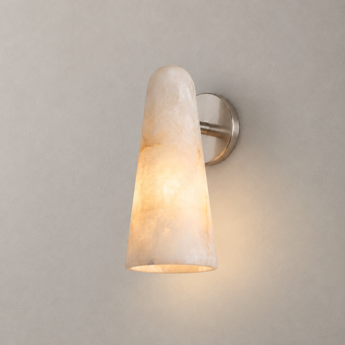 Cassel Alabaster Cone Wall Sconce