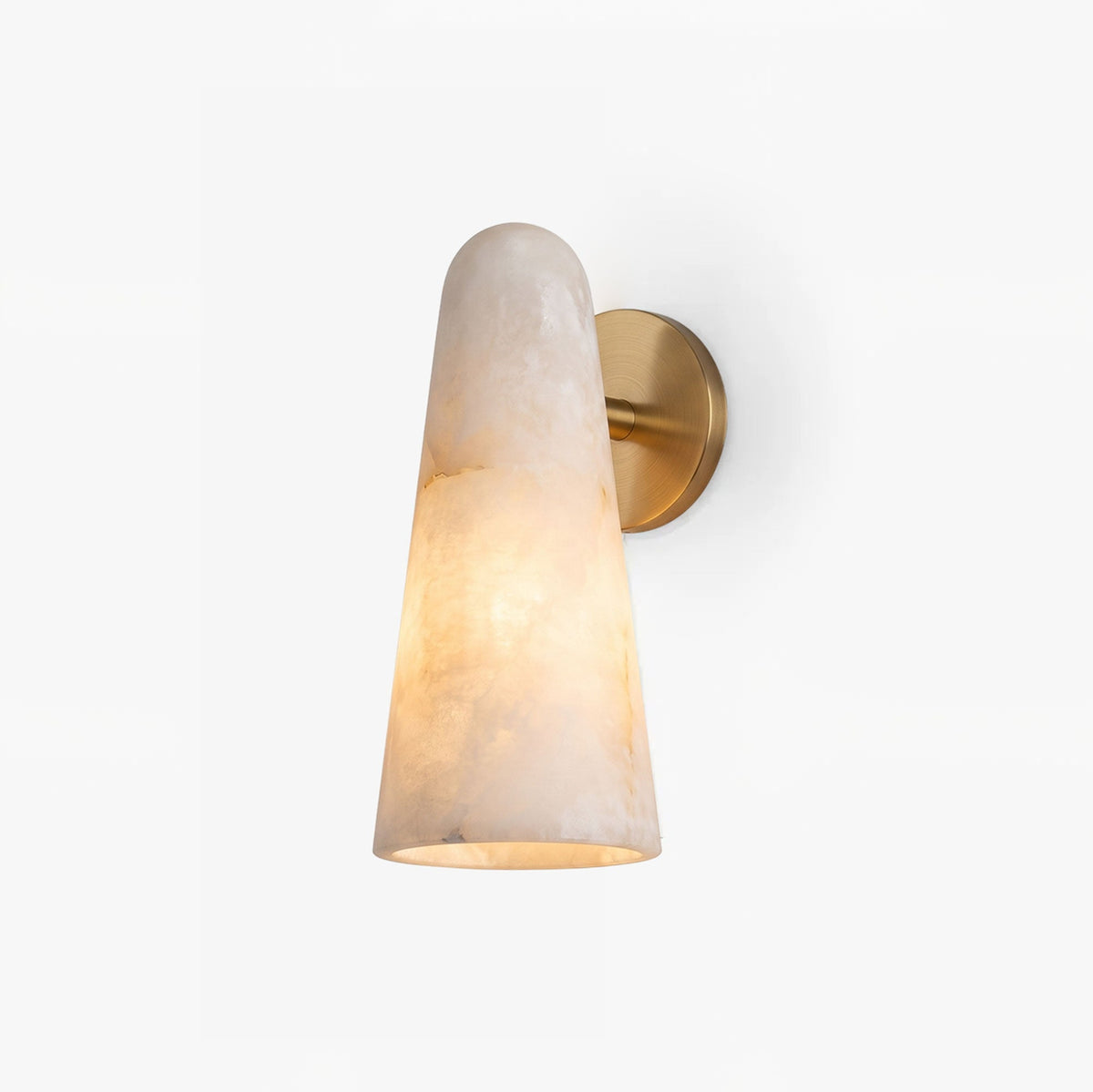 Cassel Alabaster Cone Wall Sconce