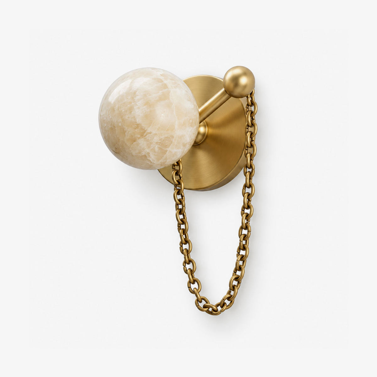Catenelle Alabaster Chain Wall Sconce