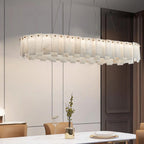Celestial Alabaster Round Chandelier Chandelier