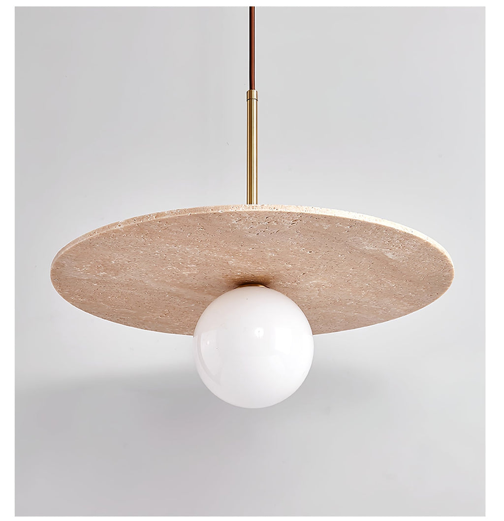 Celestial Travertine Pendant Light