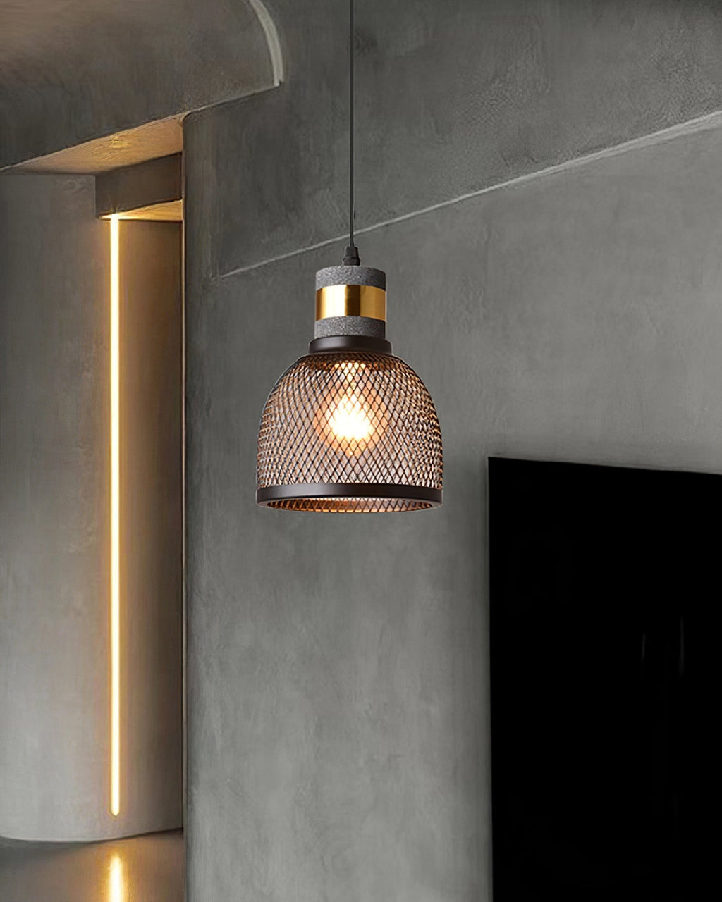 Cement Mesh Pendant Light pendant Lamp