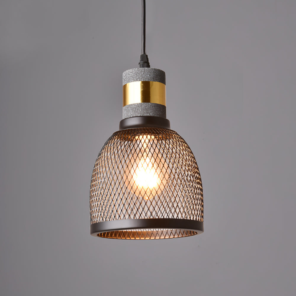 Cement Mesh Pendant Light Model D ? 5.9″ x H 9.8″ pendant Lamp