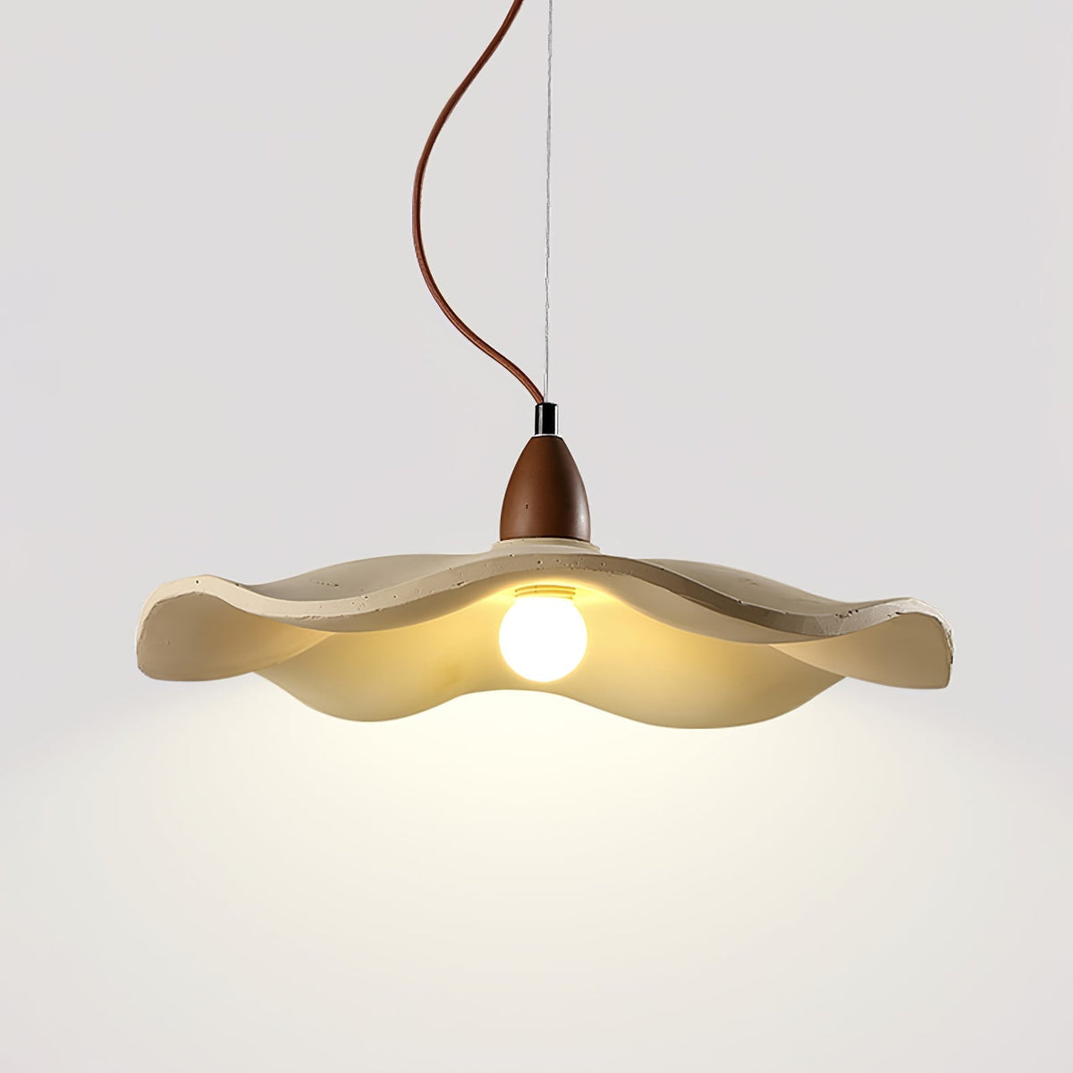 Cement Wave Pendant Light ? 16.5″ x H 5.9″ / Cement Grey pendant Lamp