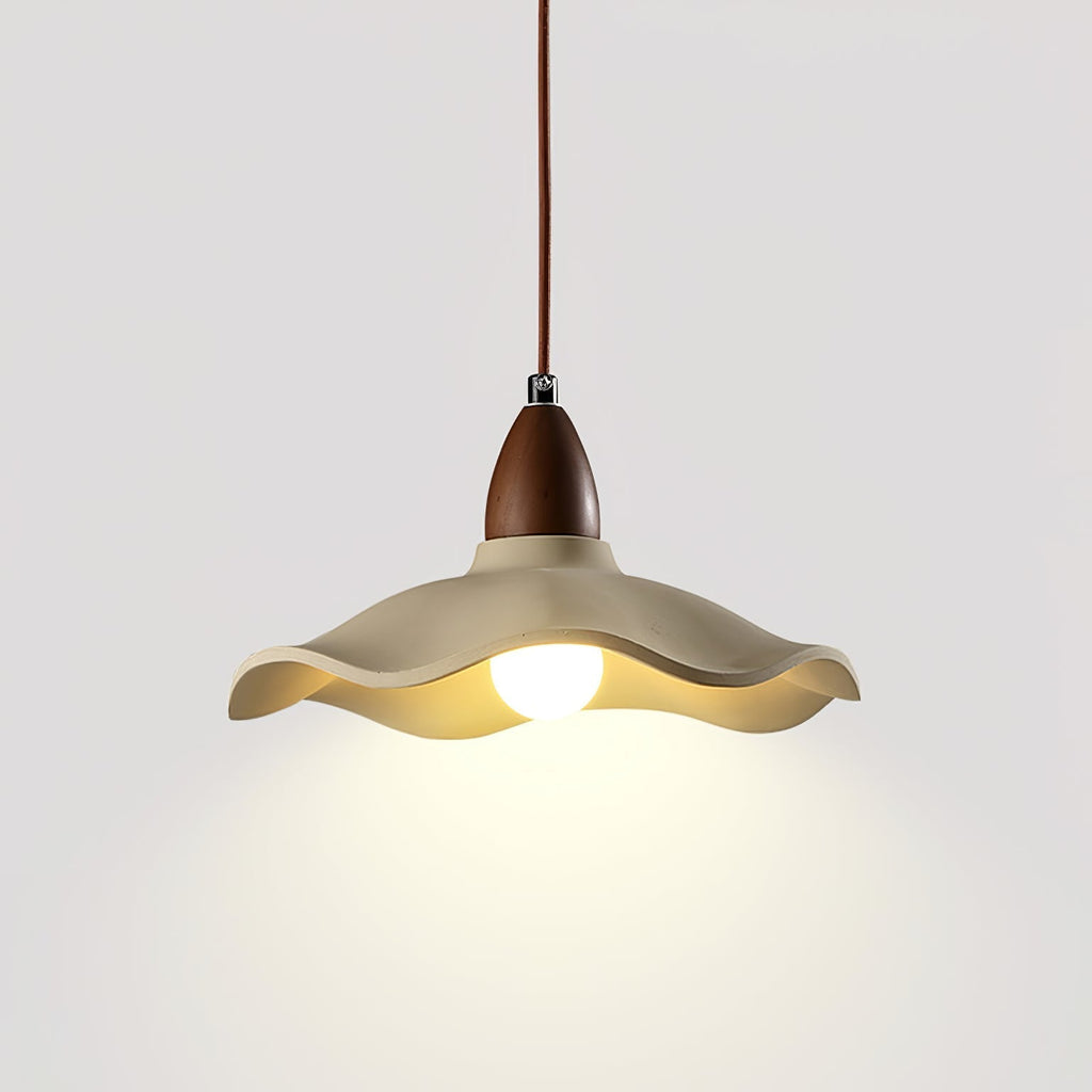 Cement Wave Pendant Light ? 9.8″ x H 5.9″ / Cement Grey pendant Lamp