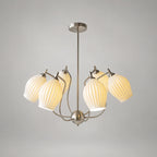 Ceramic Ribbed Chandelier