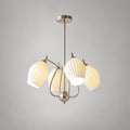 Ceramic Ribbed Chandelier