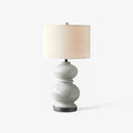 Ceramic Gourd Table Lamp ∅ 14.9″ x H 26.7″ / Dia 38cm x H 68cm / Grey / US plug Table lamp