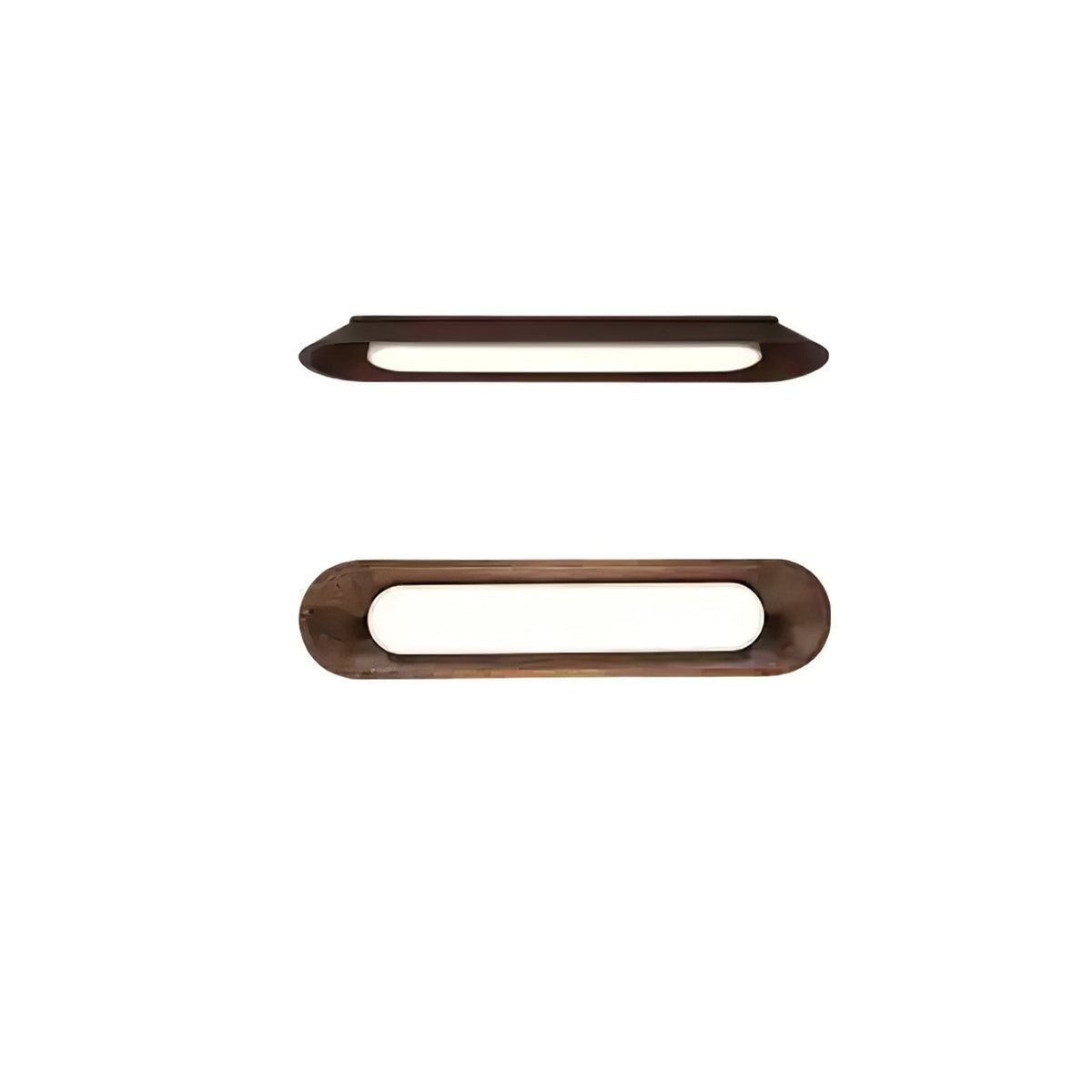 Channel Ceiling Lamp L 61’’ x W 13.8’’ x H 5.5’’ / Walnut Color / Warm Light Ceiling lamp