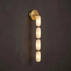 Chaplet Beaded Alabaster Wall Sconce