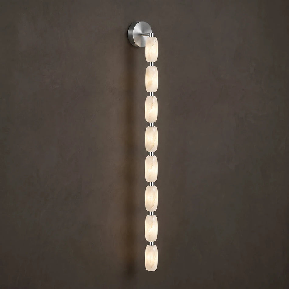 Chaplet Beaded Alabaster Wall Sconce