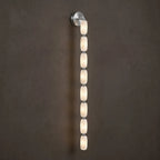 Chaplet Beaded Alabaster Wall Sconce