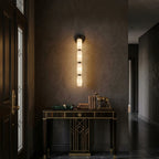 Chaplet Beaded Alabaster Wall Sconce
