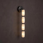 Chaplet Beaded Alabaster Wall Sconce