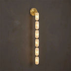 Chaplet Beaded Alabaster Wall Sconce