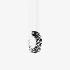 Charcoal Cascade Pixel Chandelier