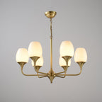 Charlie Chandelier 6 heads ∅ 29.9″ x H 21.7″ / Dia 76cm x H 55cm / Brass Chandelier