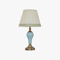 Chaslyn Desk Lamp ∅ 13″ x H 22.8″ / Dia 33cm x H 58cm / Brass + Blue / US plug Table lamp