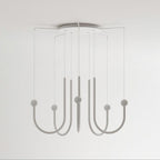 Chord Point Pendant Light ∅ 40.9″ x H 35.4″ / Dia 104cm x H 90cm / White / Warm Light Pendant light
