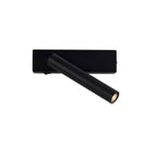 Chors Recessed Wall Lamp Left: ∅ 5.9″ x H 1.6″ / Dia 15cm x H 4cm / Black Wall lamp