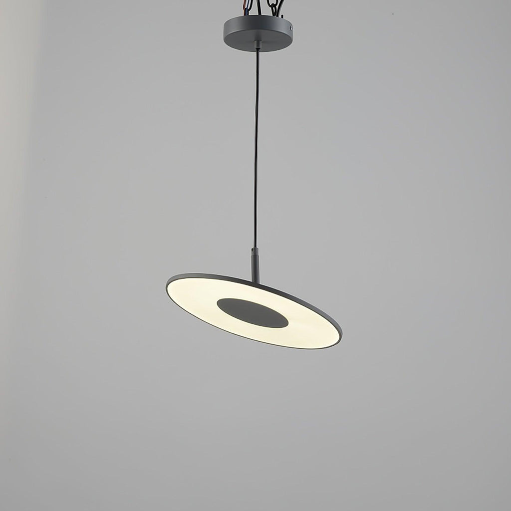 Circa Pendant Lamp 1 head ∅ 11.8″ x H 59″ / Dia 30cm x H 150cm / Grey / Warm White Pendant light