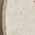 Circle Travertine Wall Lamp