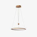Circular LED Chandelier ∅ 23.6″ x H 59″ / Dia 60cm x H 150cm / Rose gold / Warm Light Chandelier