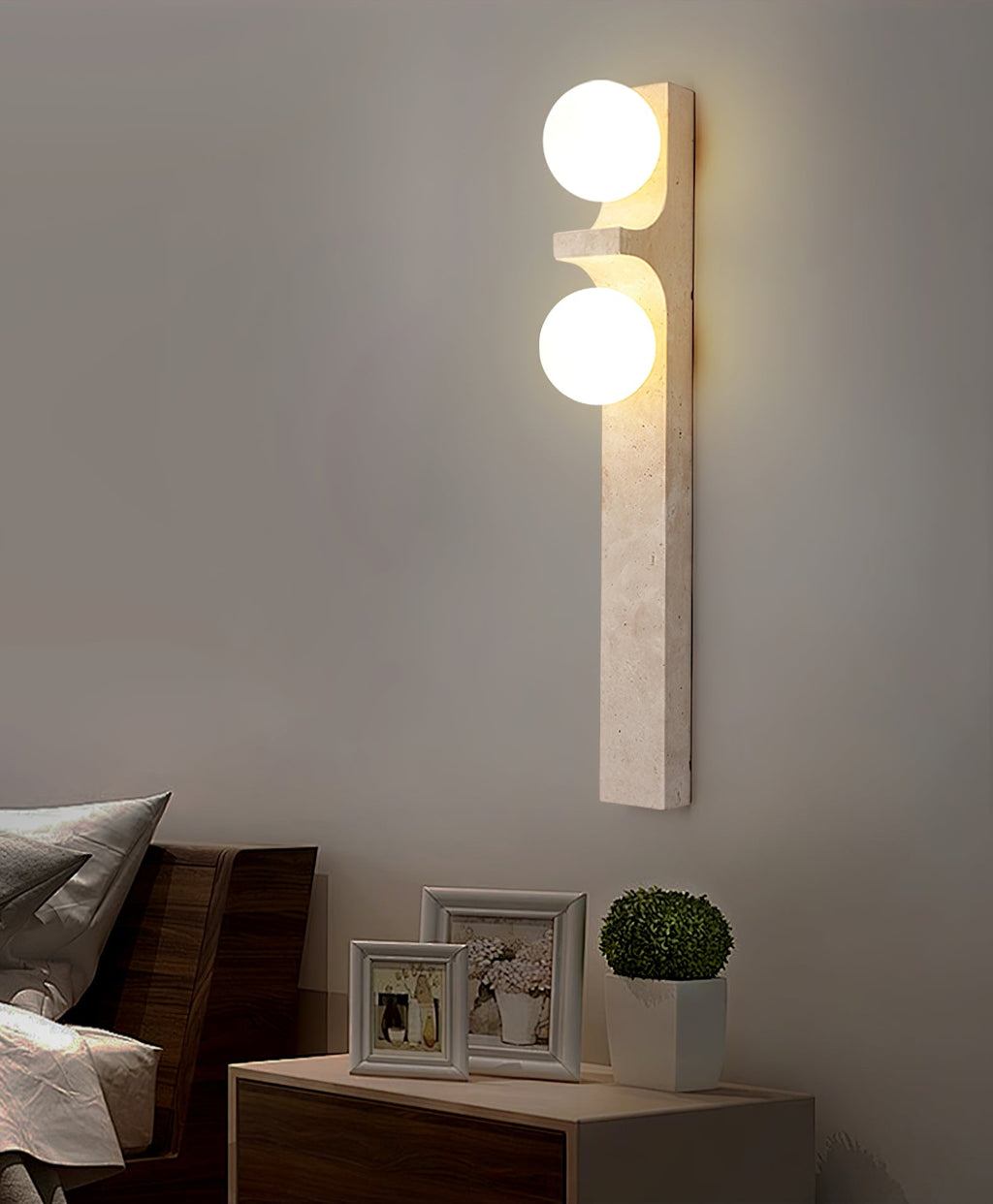 Cirra Travertine Wall Light