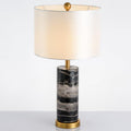 Cliff Table Lamp ∅ 14.9″ x H 25.5″ / Dia 38cm x H 65cm / Gold + Black Marble / US plug Table lamp