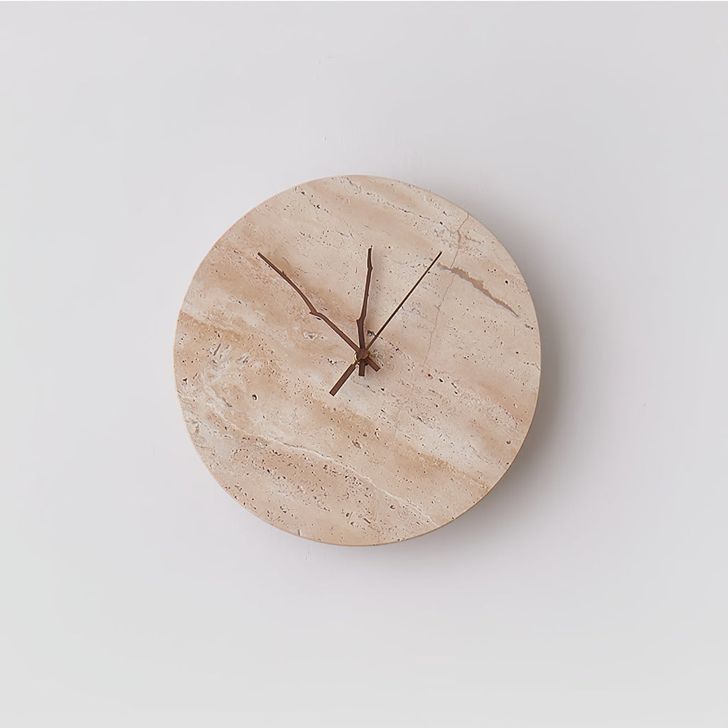 Clock Travertine Wall Lamp