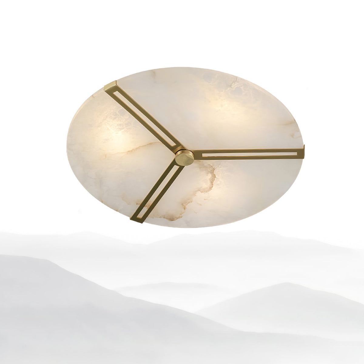 Clocks Alabaster Ceiling Light