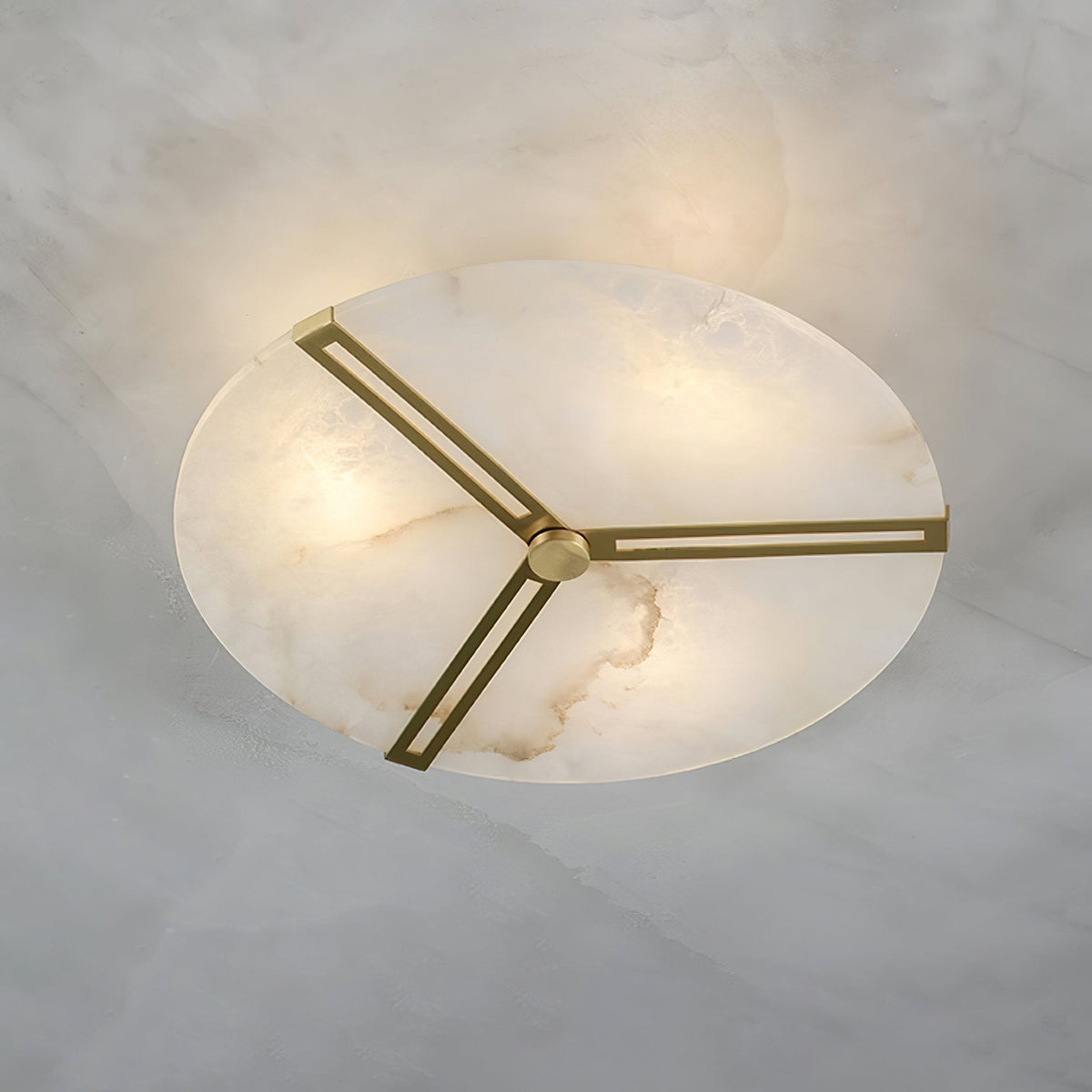Clocks Alabaster Ceiling Light