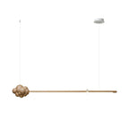 Cloud Stick Chandelier L 57.1’’ x H 7.9’’ / Wood Color / Warm Light Chandelier
