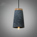 Coburg Wood Cement Pendant Light ∅ 5.5″ x H 9.1″ / Dia 14cm x H 23cm / Black Pendant light