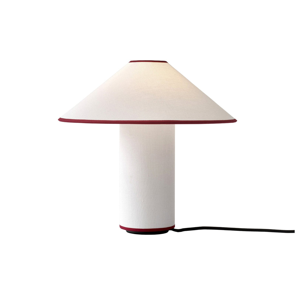 Colette Table Lamp ? 12.6″ x H 12.6″ / Dia 32cm x H 32cm / Red + White / US Plug Table lamp