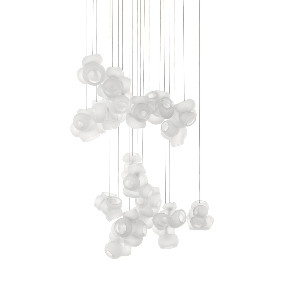 Bubbles Cluster Pendant Light 20Heads ? 29.7″ x H 98.4″ / Dia 75.5cm x H 250cm / White / Warm Light Pendant light