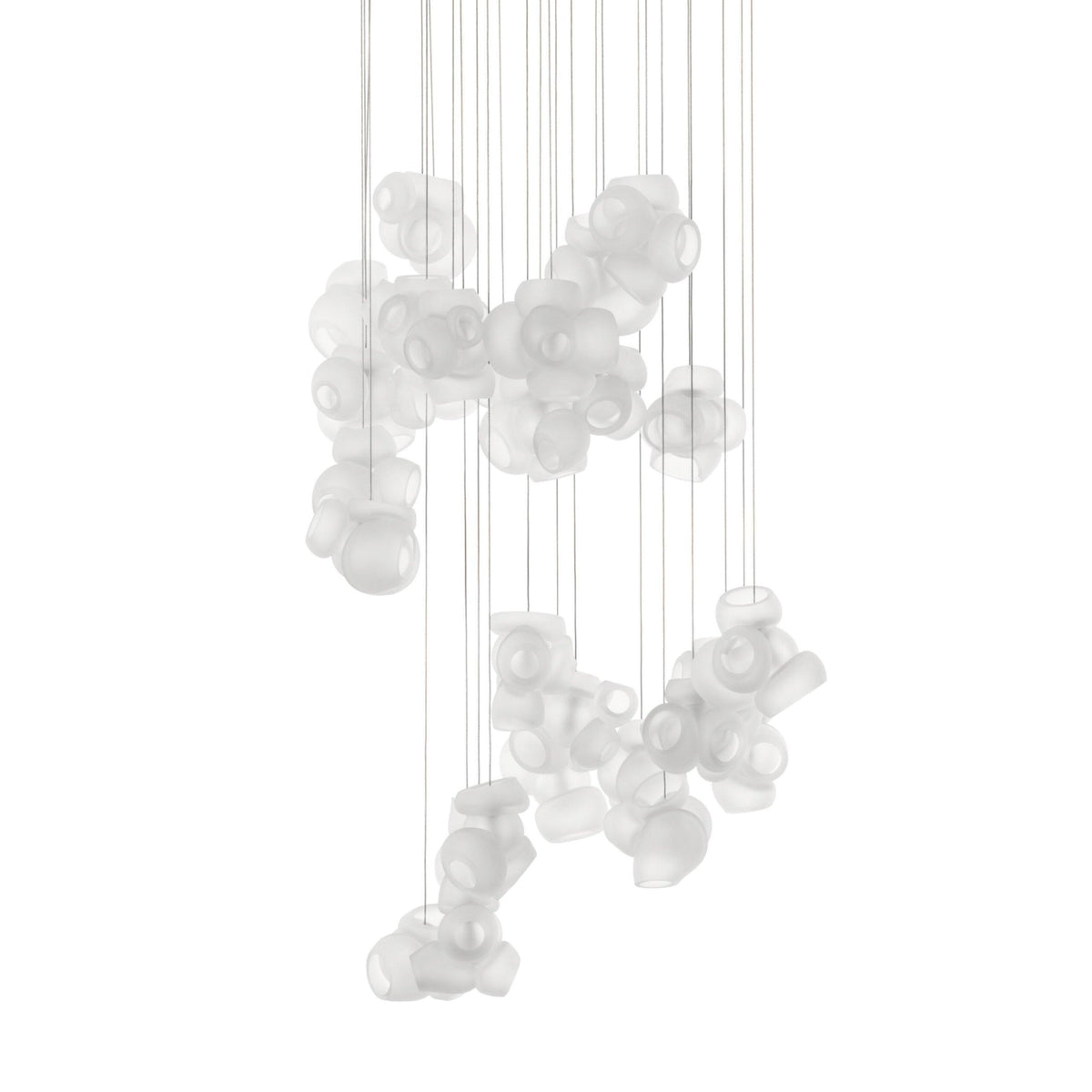 Bubbles Cluster Pendant Light 28Heads ? 29.7″ x H 98.4″ / Dia 75.5cm x H 250cm / White / Warm Light Pendant light