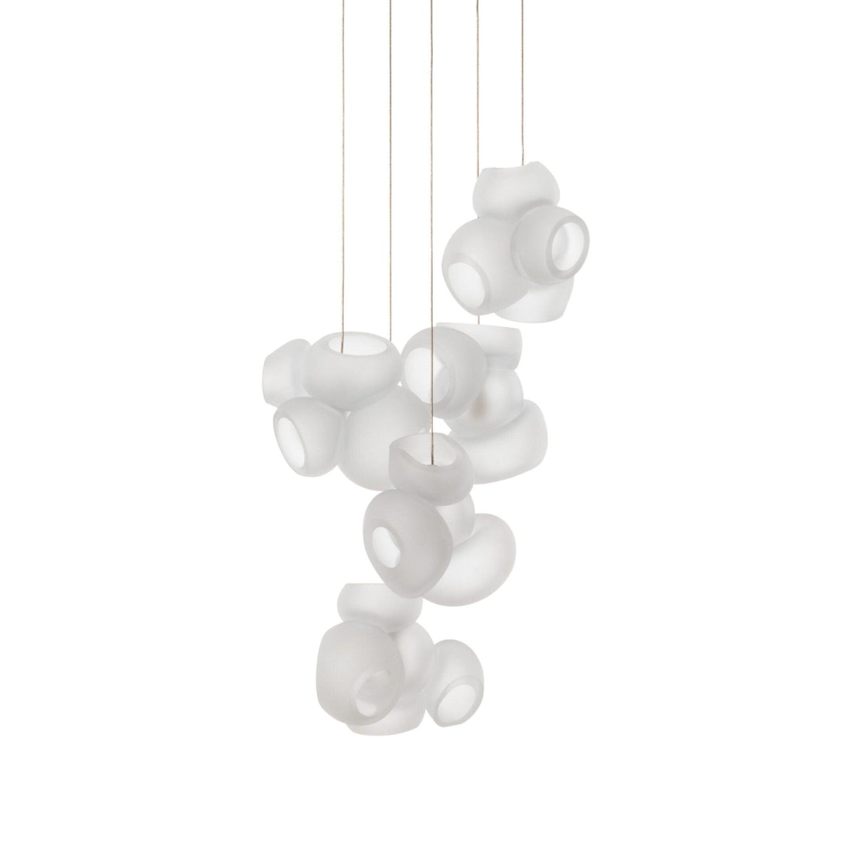 Bubbles Cluster Pendant Light 5Heads ? 11.8″ x H 59.1″ / Dia 30cm x H 150cm / White / Warm Light Pendant light