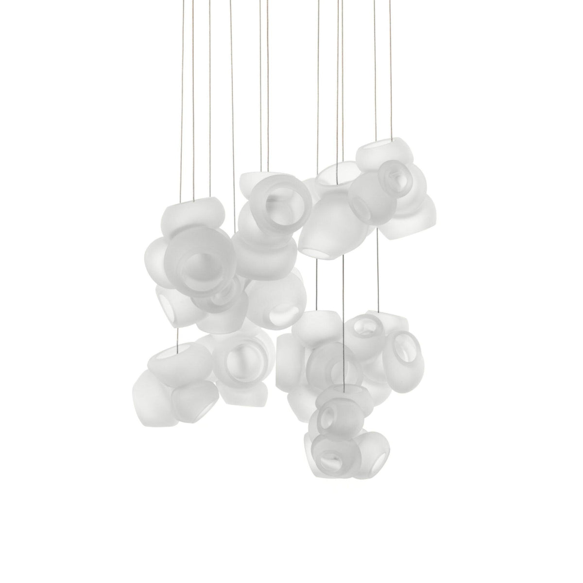 Bubbles Cluster Pendant Light 11Heads ? 20″ x H 78.7″ / Dia 50.8cm x H 200cm / White / Warm Light Pendant light