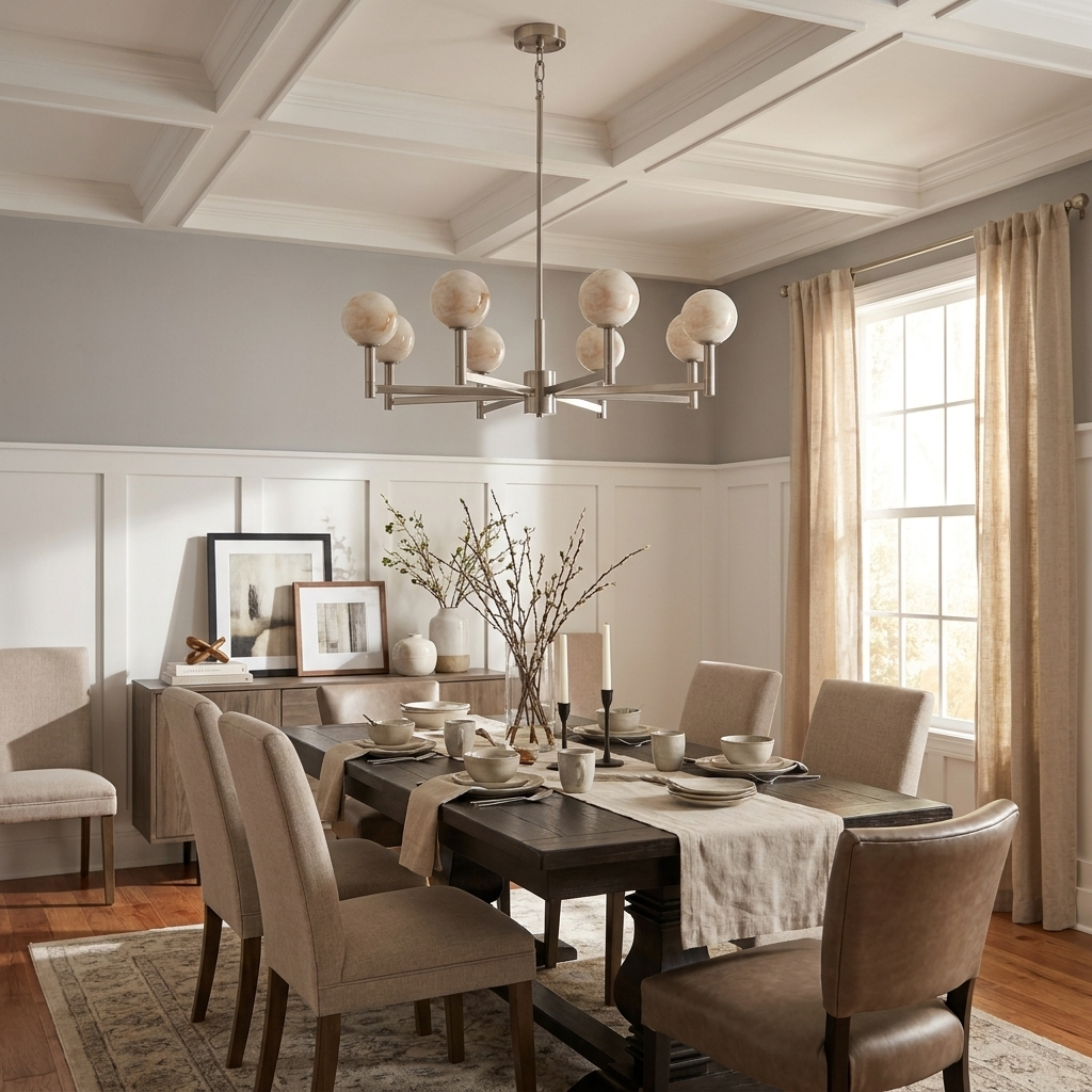 Compass Alabaster Chandelier