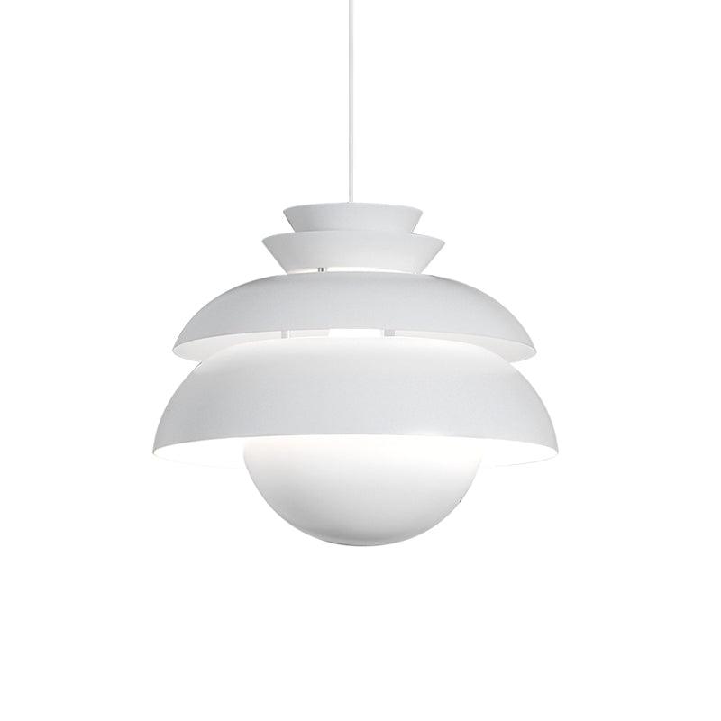 Concert Pendant Lamp ∅ 12.6″ x H 6.3″ / Dia 32cm x H 16cm / White Pendant light