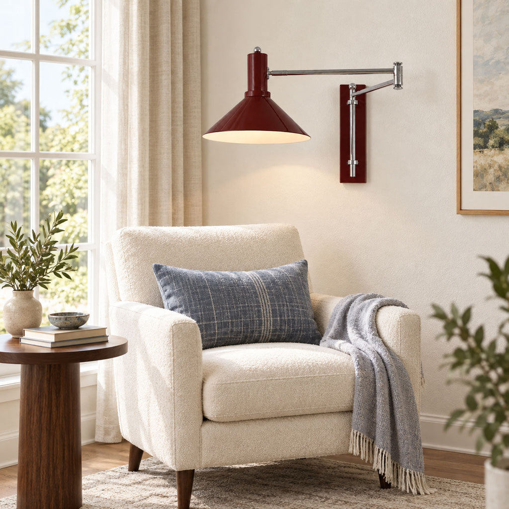 Cone Swing Arm Wall Sconce