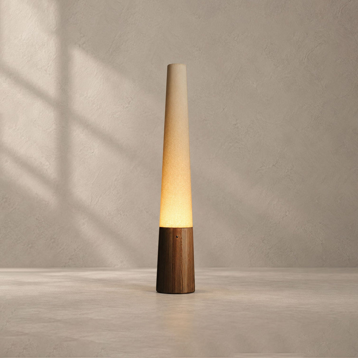 Cone Wooden Floor Lamp