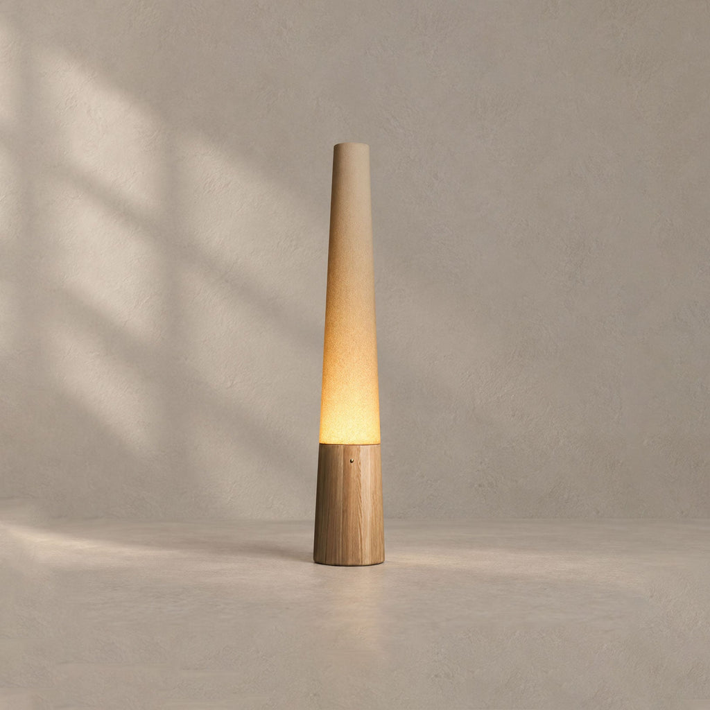 Cone Wooden Floor Lamp